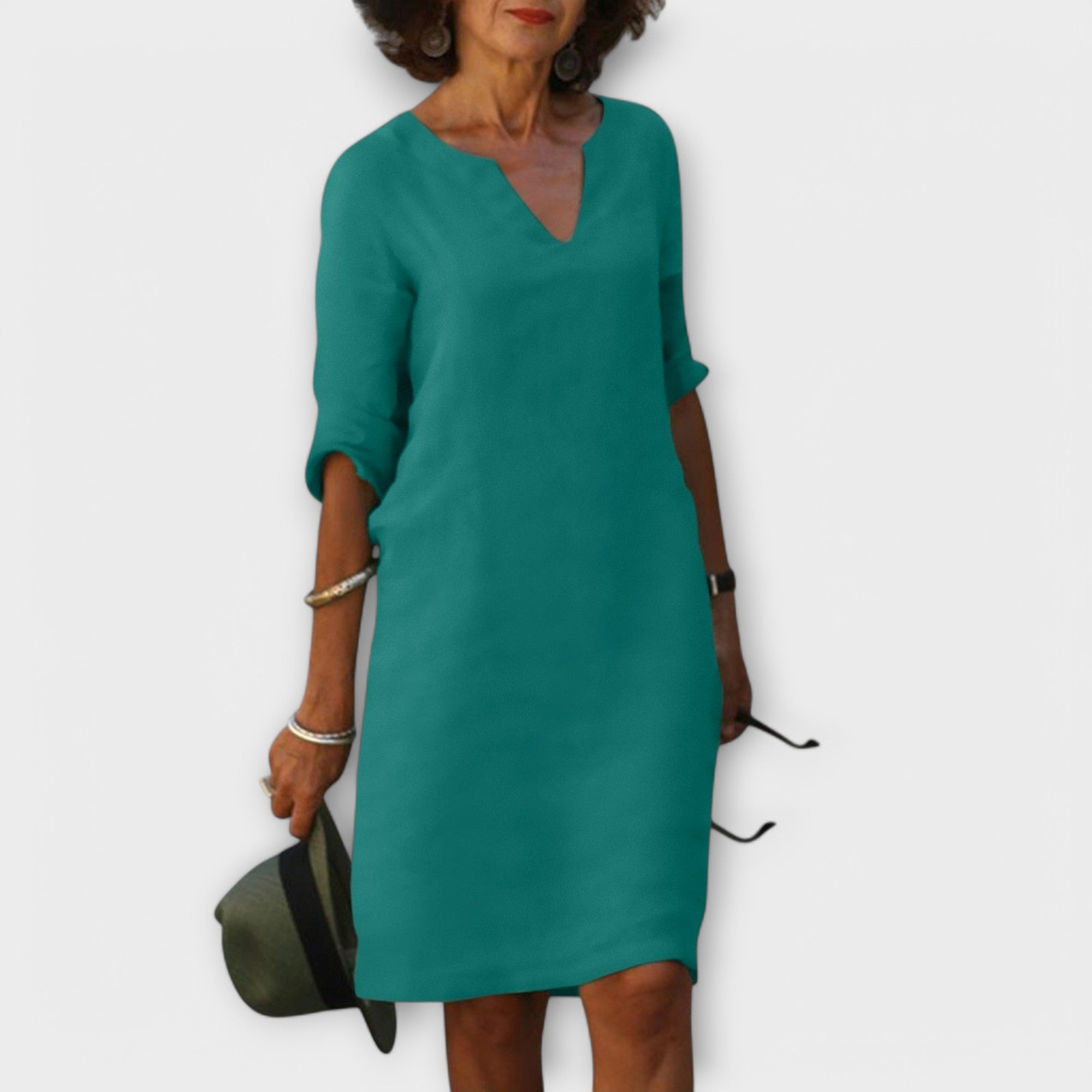 Hortensia | Vestido chic y cómodo con escote en V