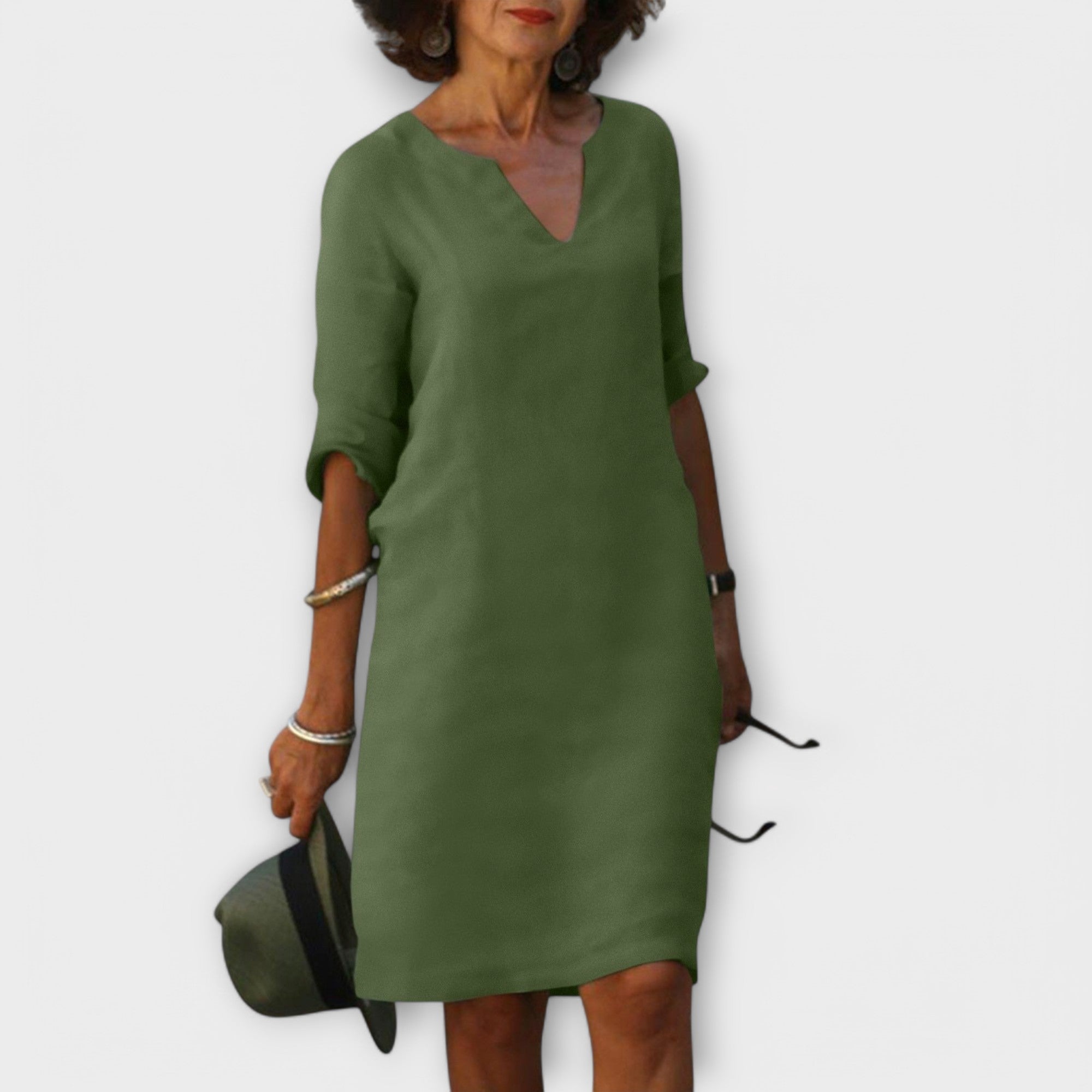 Hortensia | Vestido chic y cómodo con escote en V