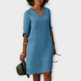 Hortensia | Vestido chic y cómodo con escote en V
