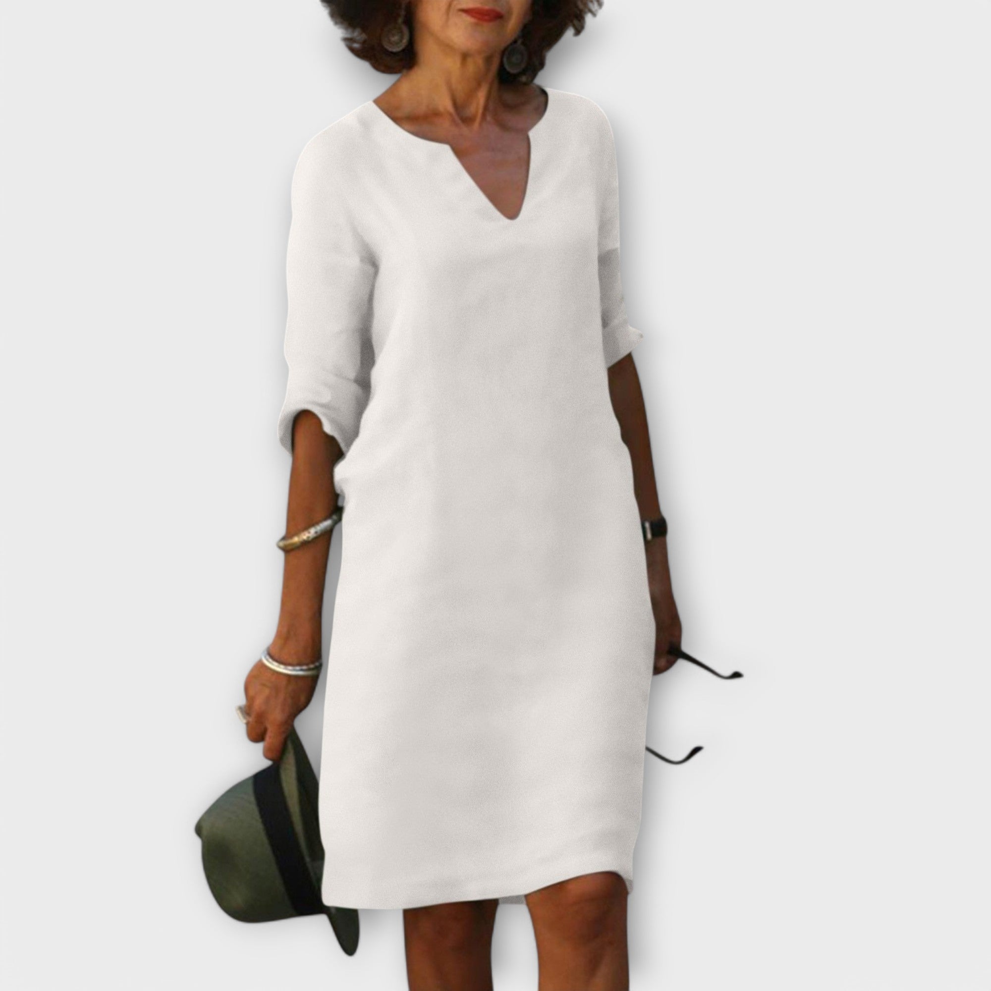 Hortensia | Vestido chic y cómodo con escote en V