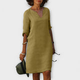 Hortensia | Vestido chic y cómodo con escote en V