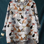 Ignacia | Blusa con estampado de chihuahua