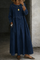 Inmaculada | Vestido de denim con cuello bebé