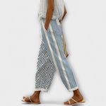 Irati | Pantalón informal estampado con botones