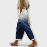 Irati | Pantalón informal estampado con botones