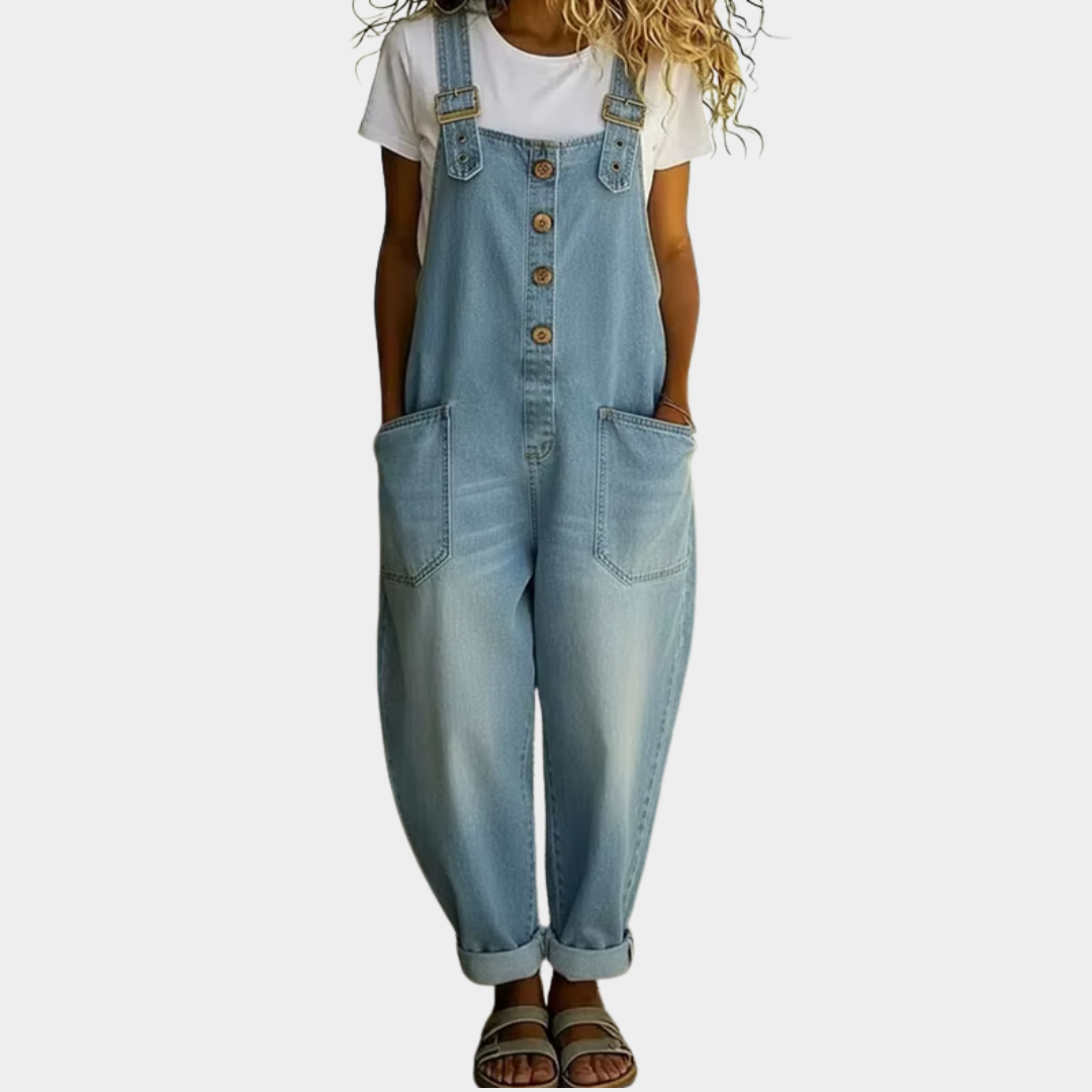 Iria | Conjunto de algodón suave efecto denim vintage