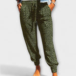 Iria | Pantalón de leopardo de pierna ancha