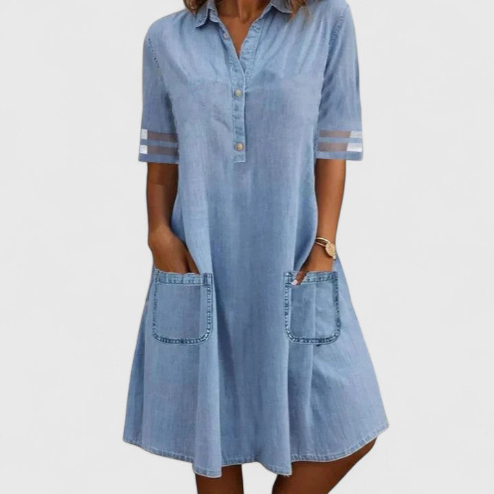 Isidora | Vestido vaquero que favorece la silueta