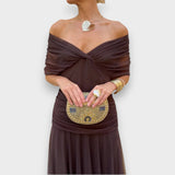Itziar Dolores | Vestido elegante con cuello en V