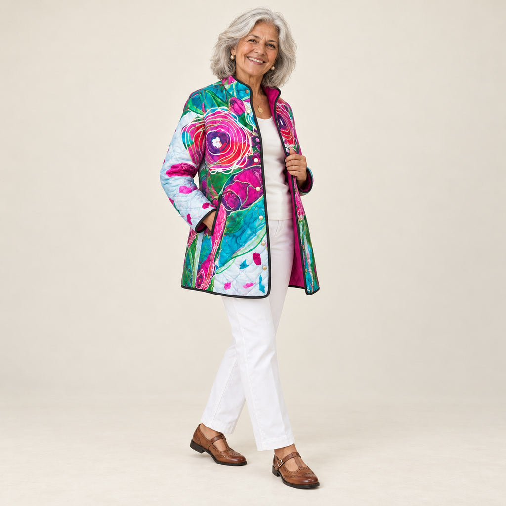 Ivana | Chaqueta acolchada, vista de tres cuartos