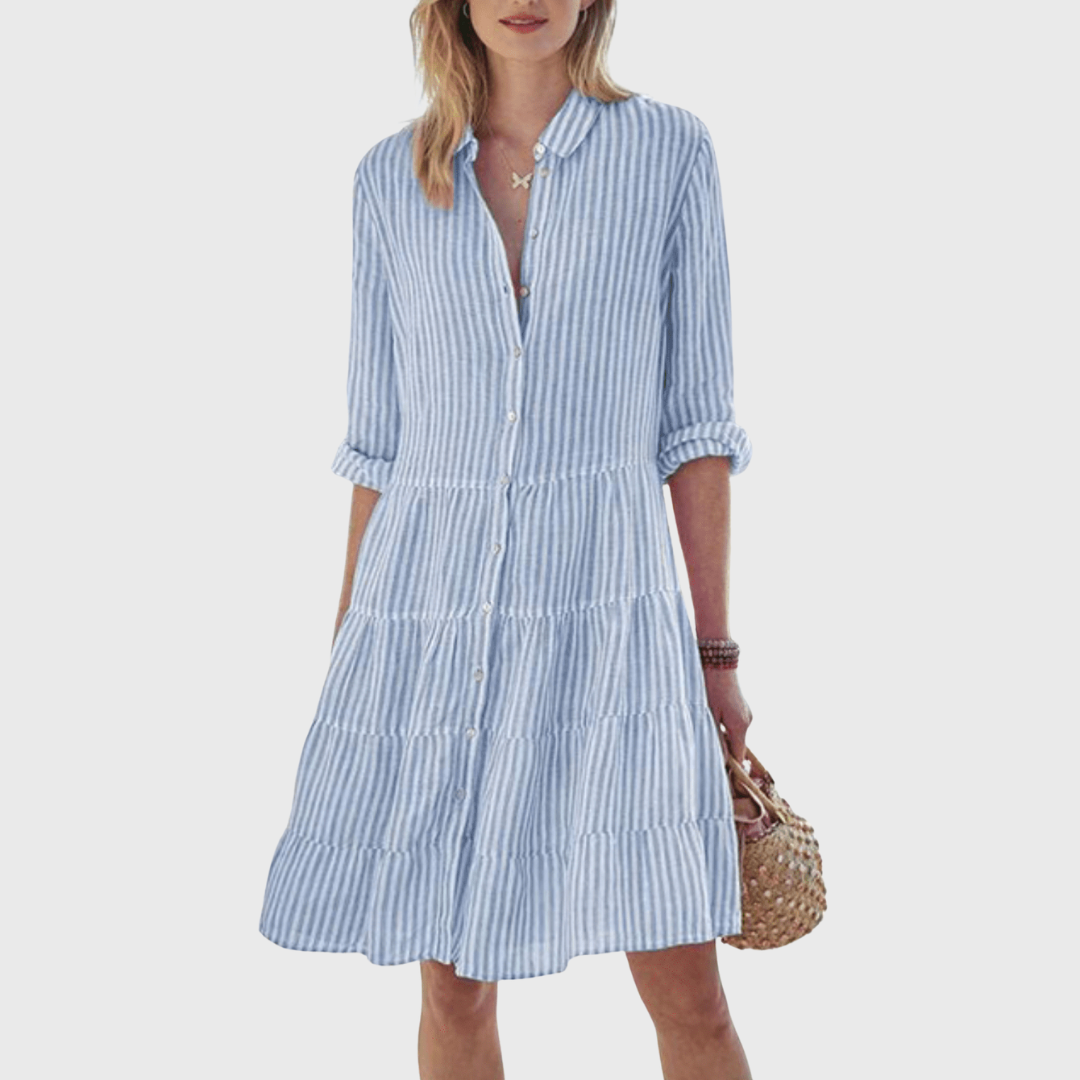 Jacinta | Vestido ligero de rayas