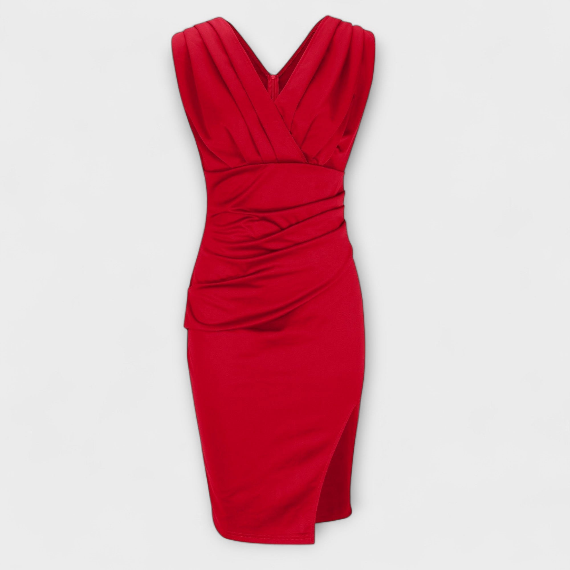 Jazmín | Vestido con abertura y cuello en V