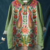 Jesusa | Blusa de mujer vintage con estampado floral