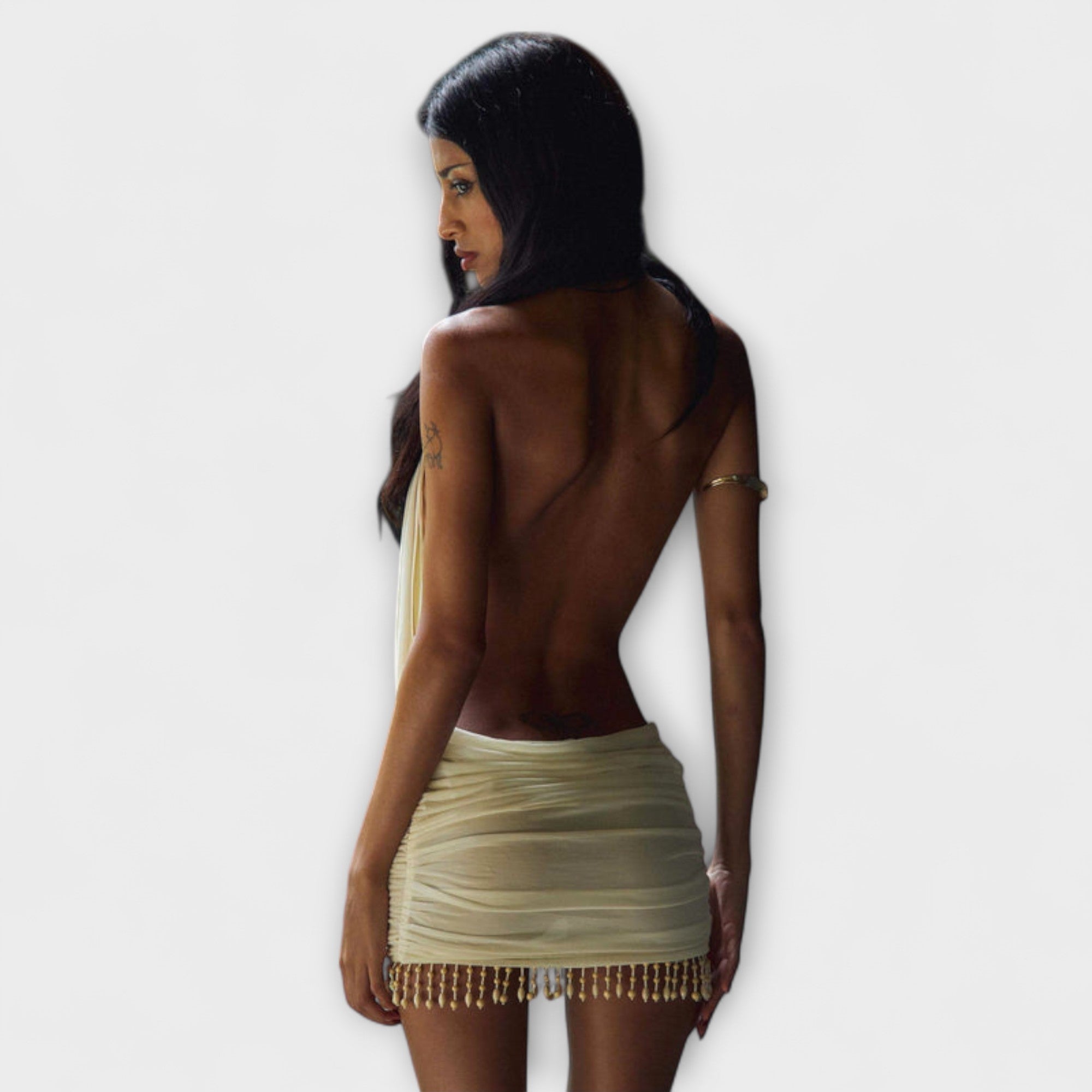 Josefina | Vestido corto de tejido suave