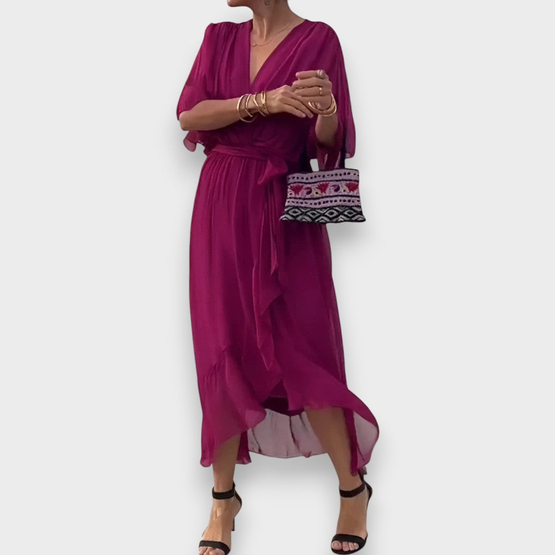 Judit Lourdes | Vestido con cuello en V