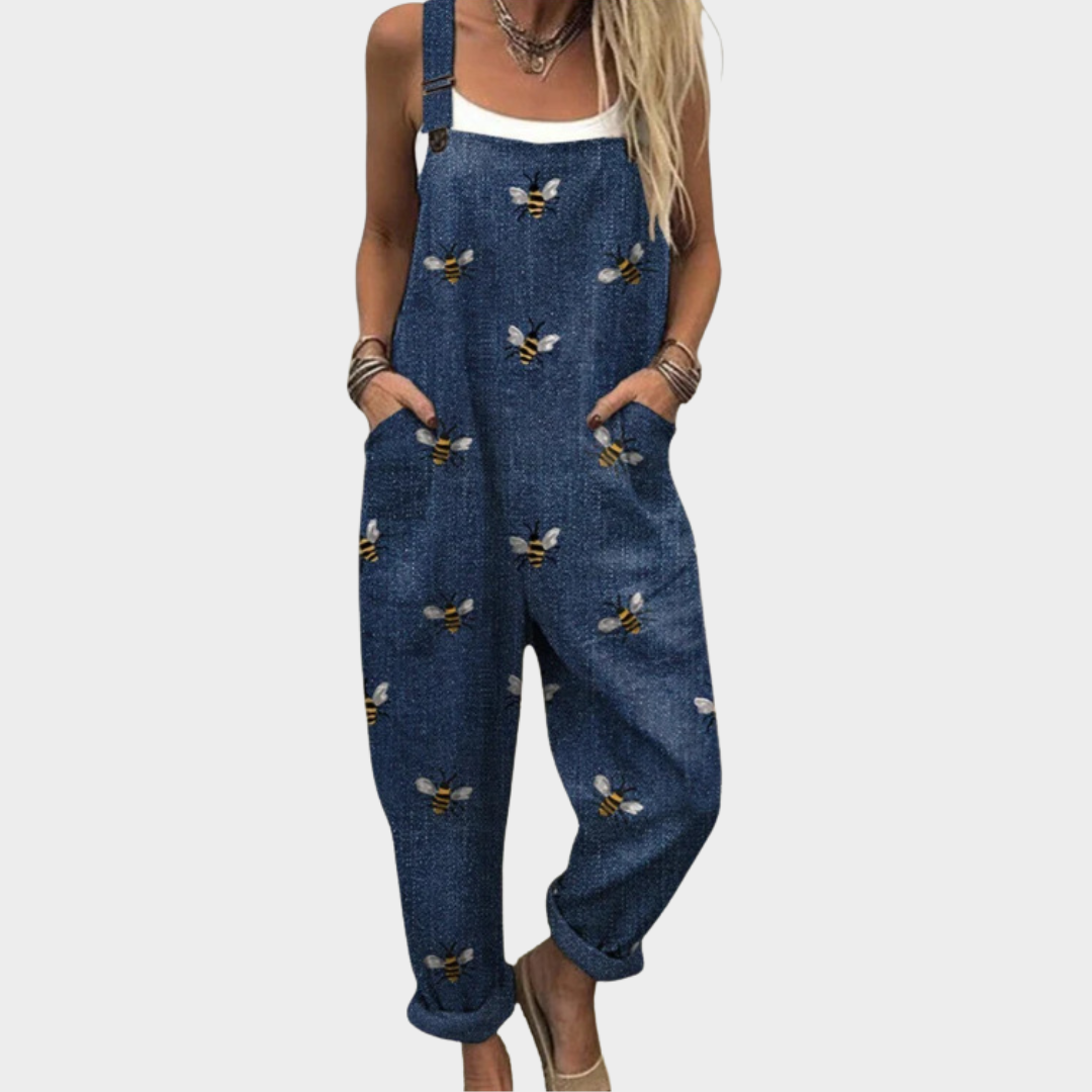Judit | Peto azul marino con estampado de patos