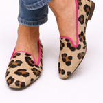 Juliana | Mocasines con estampado de leopardo
