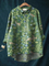 Julieta | Blusa informal con estampado floral y animal vintage