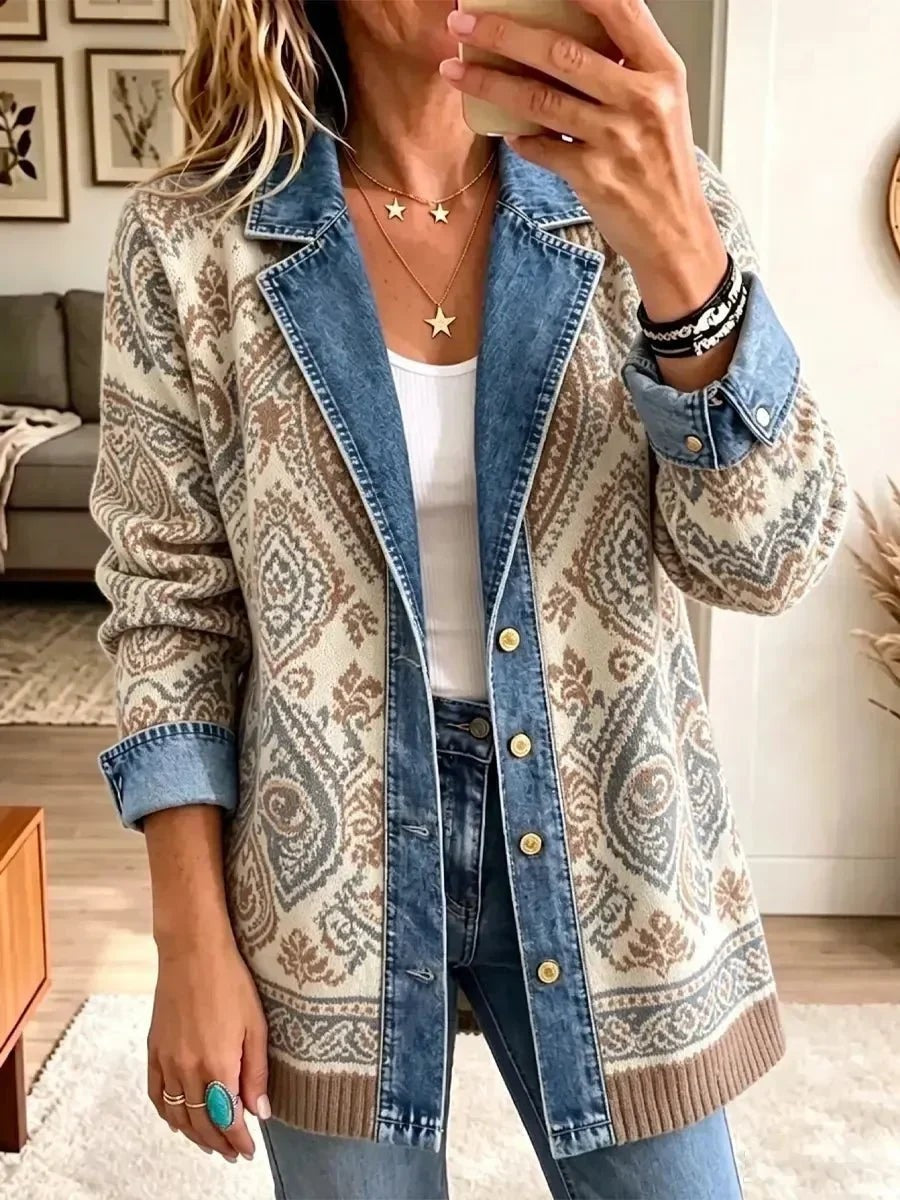 Julieta | Chaqueta vaquera patchwork bohemia