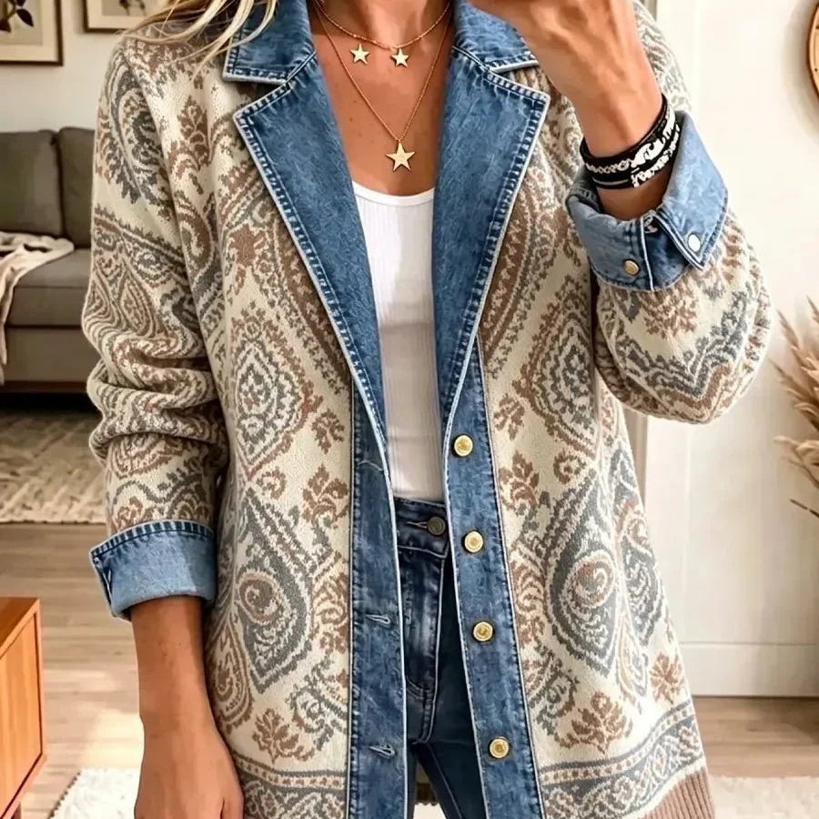 Julieta | Chaqueta vaquera patchwork bohemia