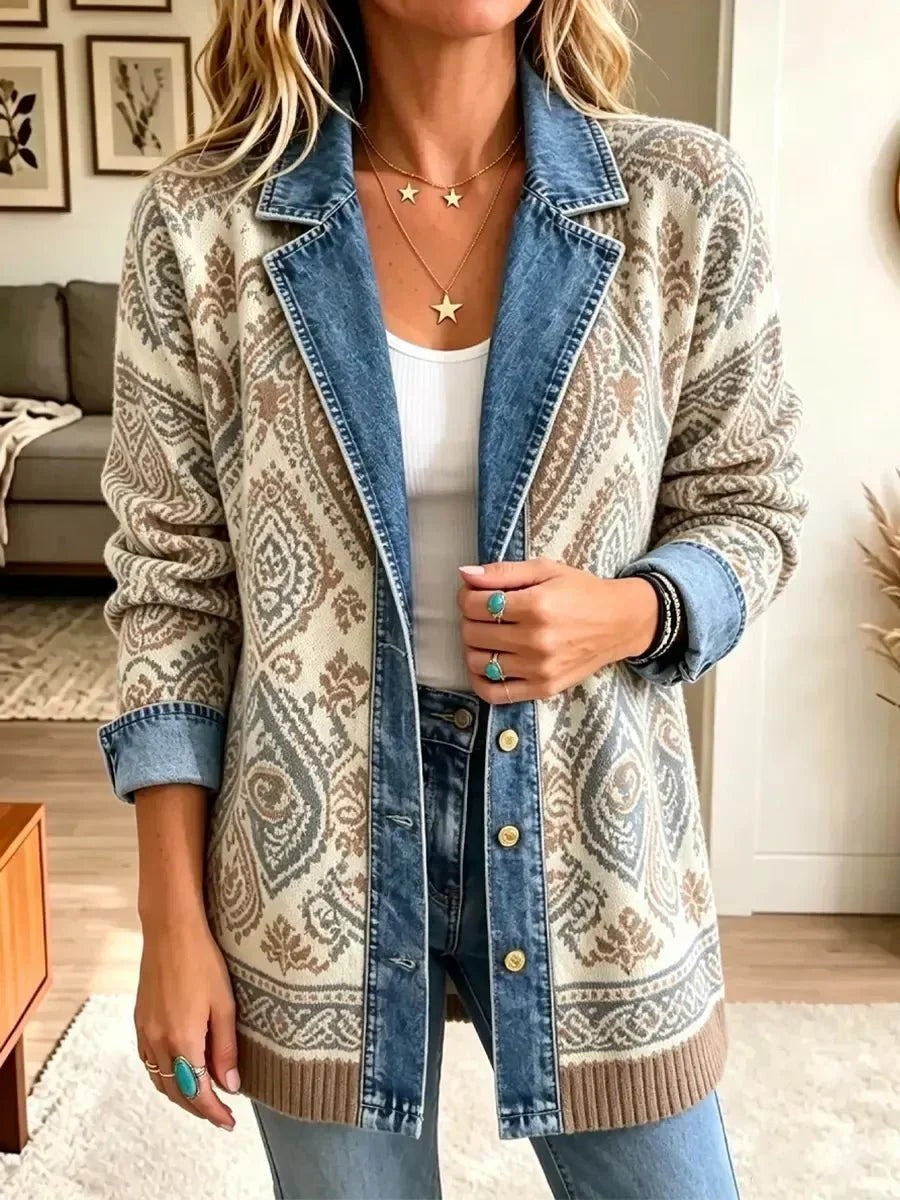 Julieta | Chaqueta vaquera patchwork bohemia