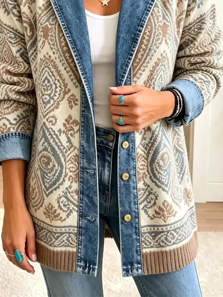 Julieta | Chaqueta vaquera patchwork bohemia