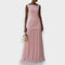 Leandra | Vestido largo plisado sin mangas