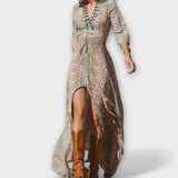 Lidia | Vestido largo bohemio de tendencia