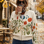 Liliana | Cárdigan con estampado de flores silvestres