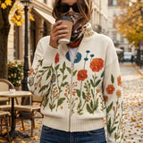 Liliana | Cárdigan con estampado de flores silvestres