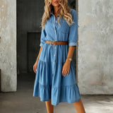 Lorena | Vestido de denim chic informal