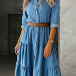 Lorena | Vestido de denim chic informal