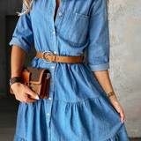 Lorena | Vestido de denim chic informal