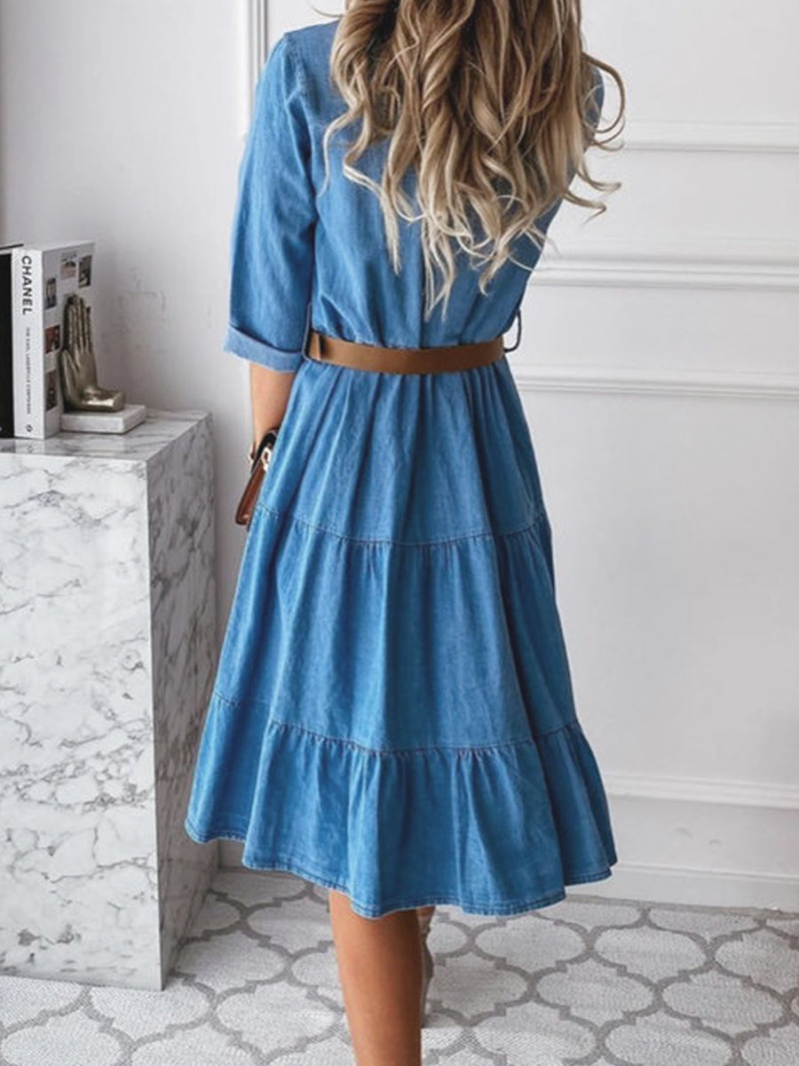 Lorena | Vestido de denim chic informal