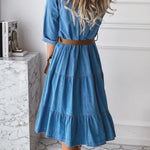Lorena | Vestido de denim chic informal