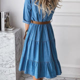 Lorena | Vestido de denim chic informal
