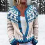 Loreto | Cárdigan nórdico de copos de nieve