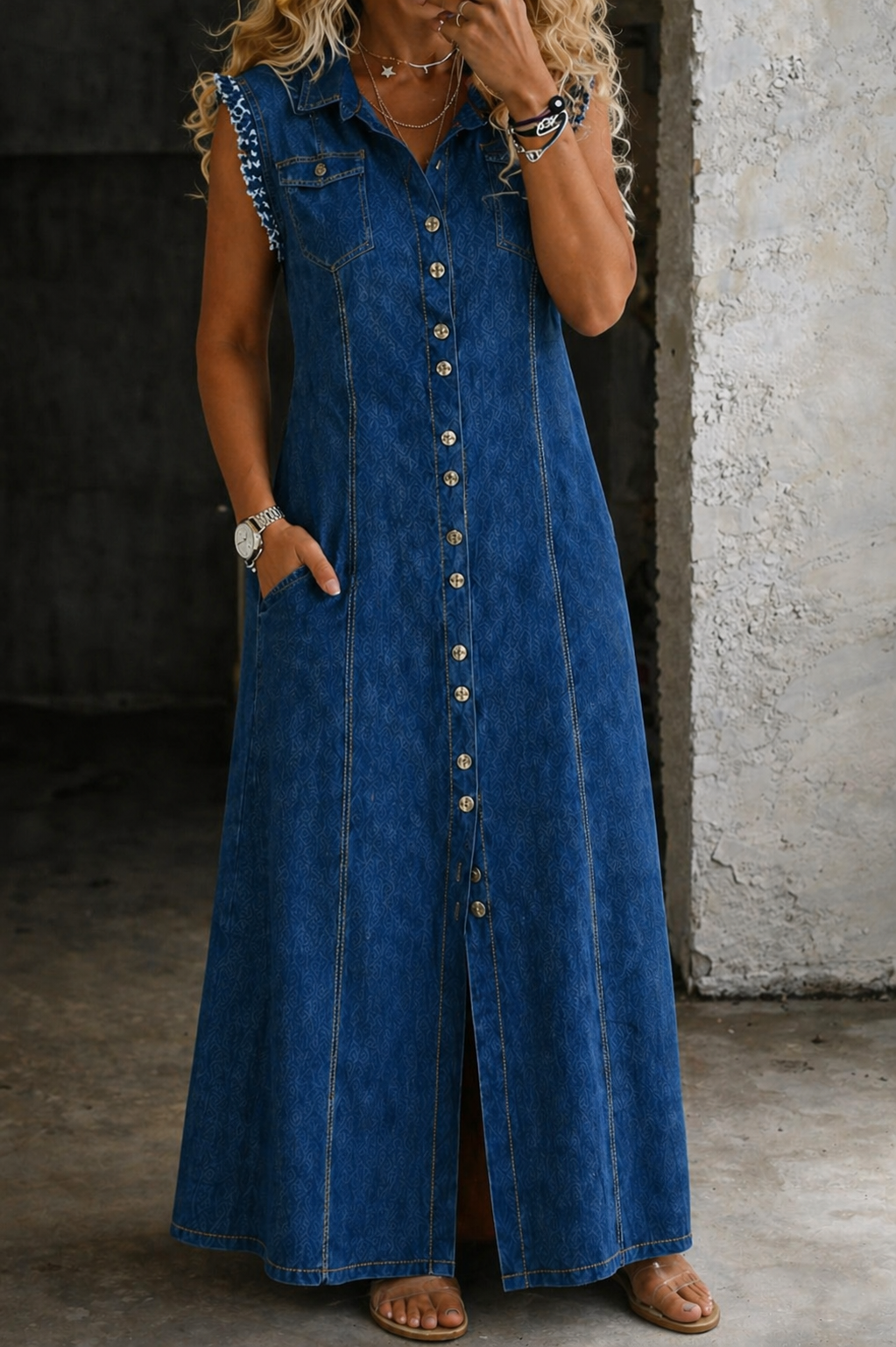 Lucrecia | Vestido vaquero de talla grande