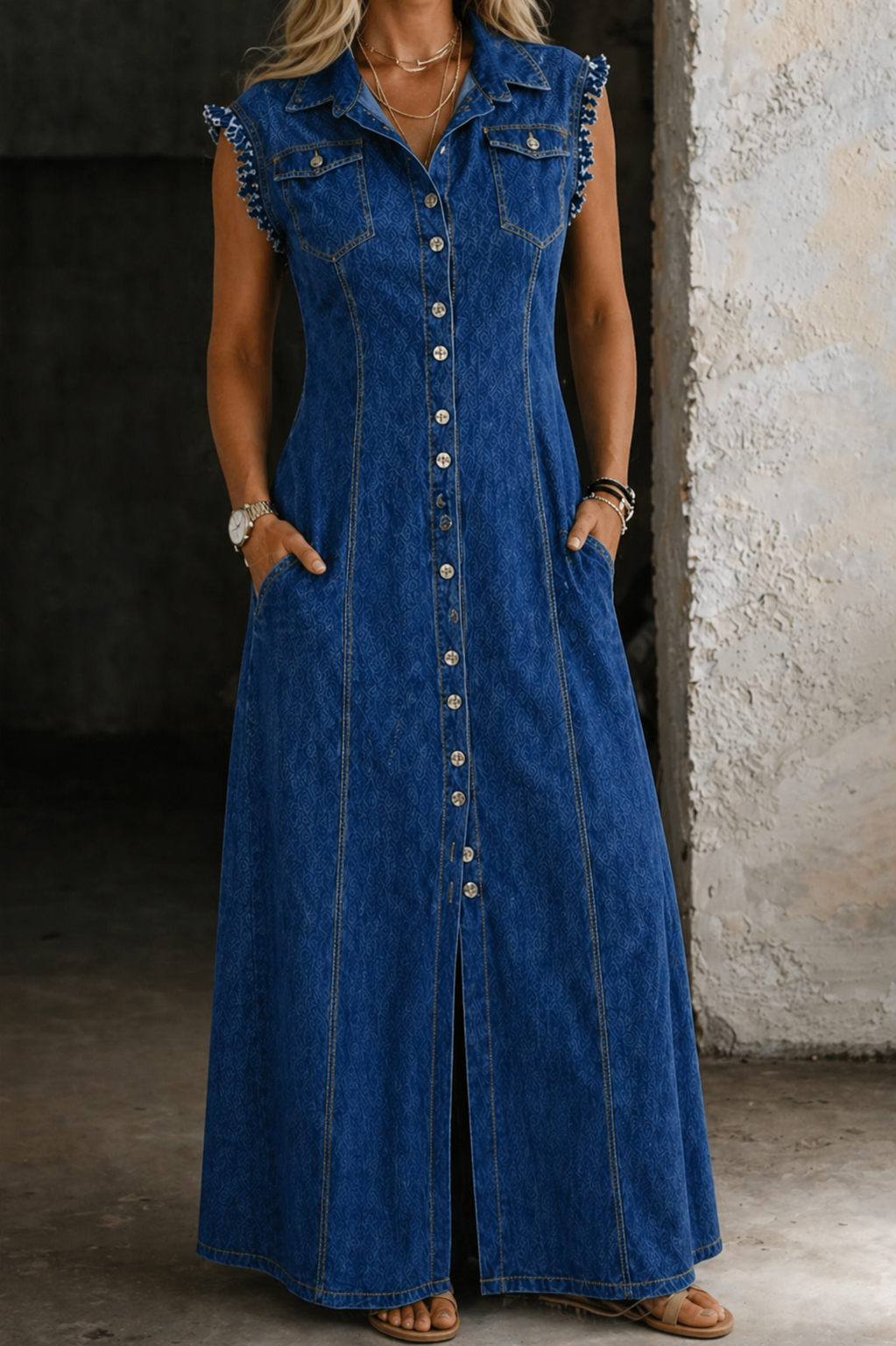 Lucrecia | Vestido vaquero de talla grande