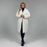 Ludovica | Abrigo acolchado premium con forro de estampado de leopardo