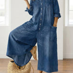 Ludovica | Mono de algodón efecto denim
