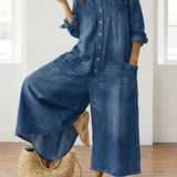 Ludovica | Mono de algodón efecto denim