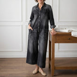 Ludovica | Mono de algodón efecto denim