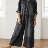 Ludovica | Mono de algodón efecto denim