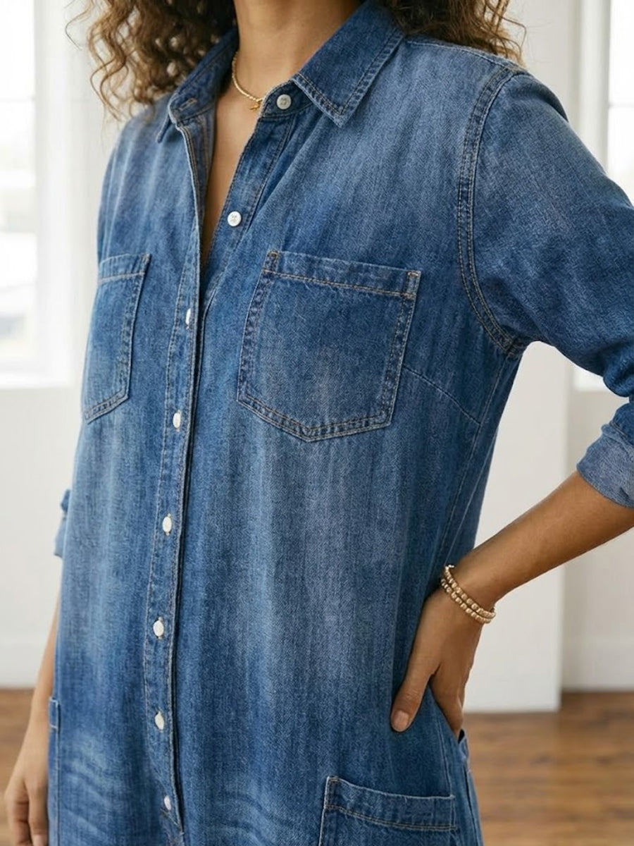 Ludovica | Mono de algodón efecto denim