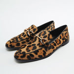 Ludovica | Mocasines con estampado de leopardo