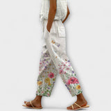 Manuela | Pantalón informal con estampado característico y botones