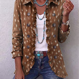 Marcelina | Chaqueta bohemia con volantes y estampado animal
