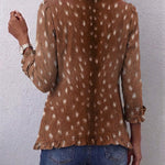 Marcelina | Chaqueta bohemia con volantes y estampado animal