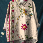 Mariela | Blusa informal con estampado floral vintage